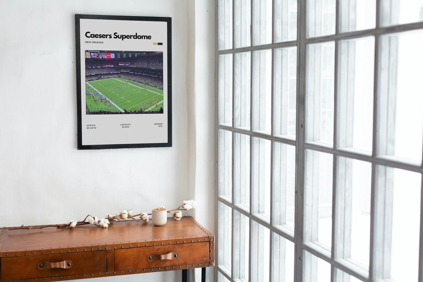Caesars Superdome Poster - Home of New Orleans Saints