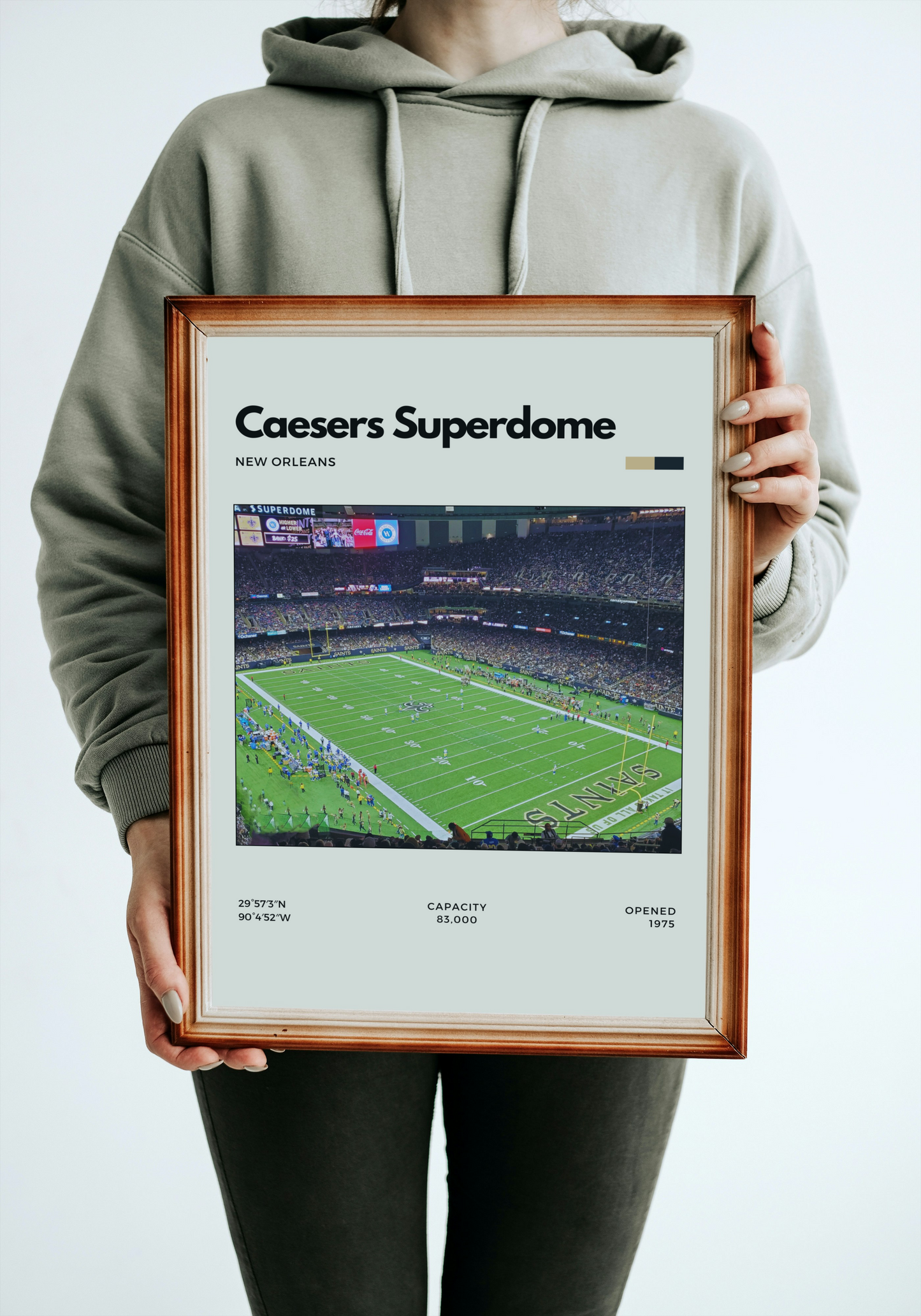 Caesars Superdome Poster - Home of New Orleans Saints