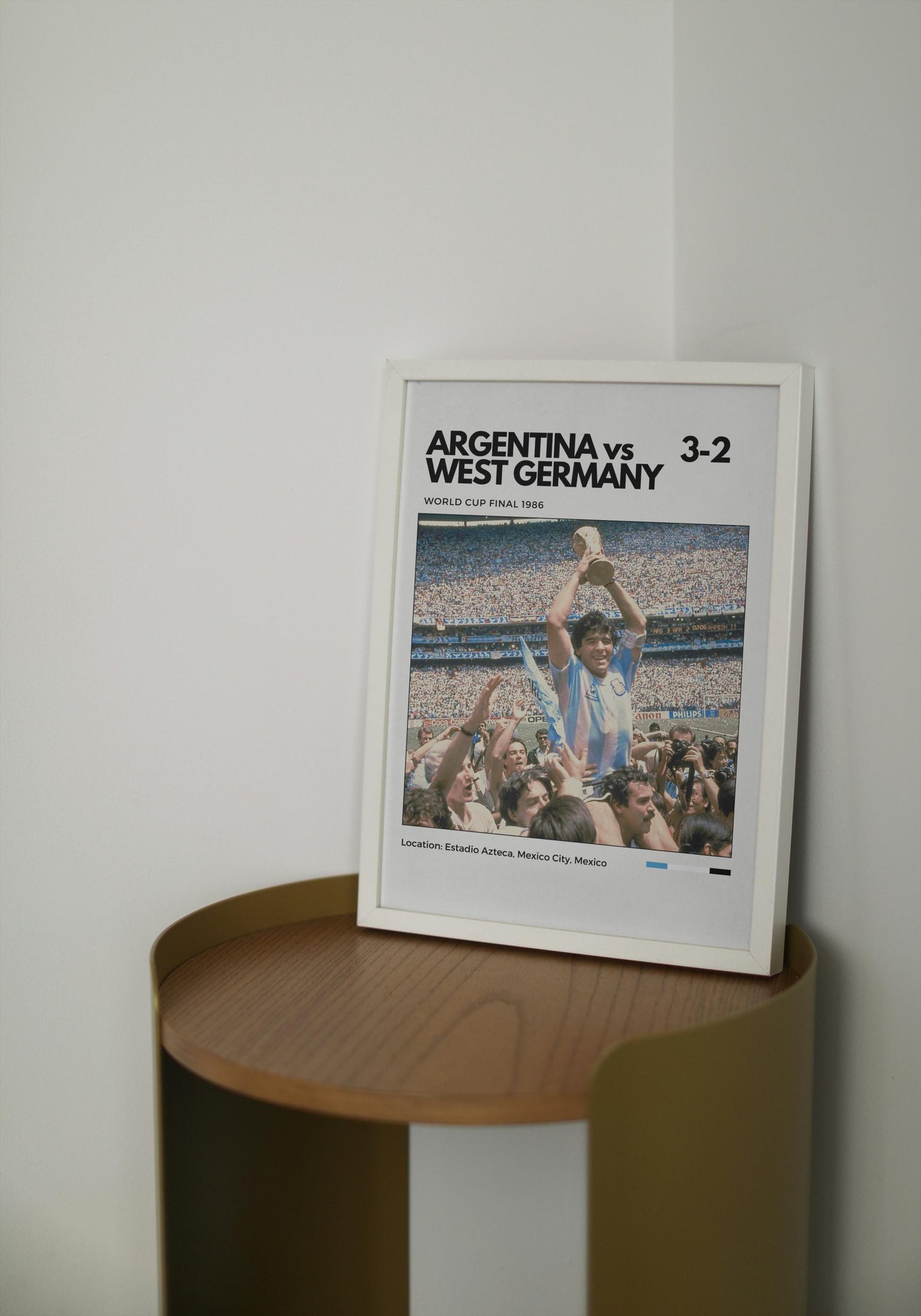Argentina vs West Germany 1986 World Cup Final Poster