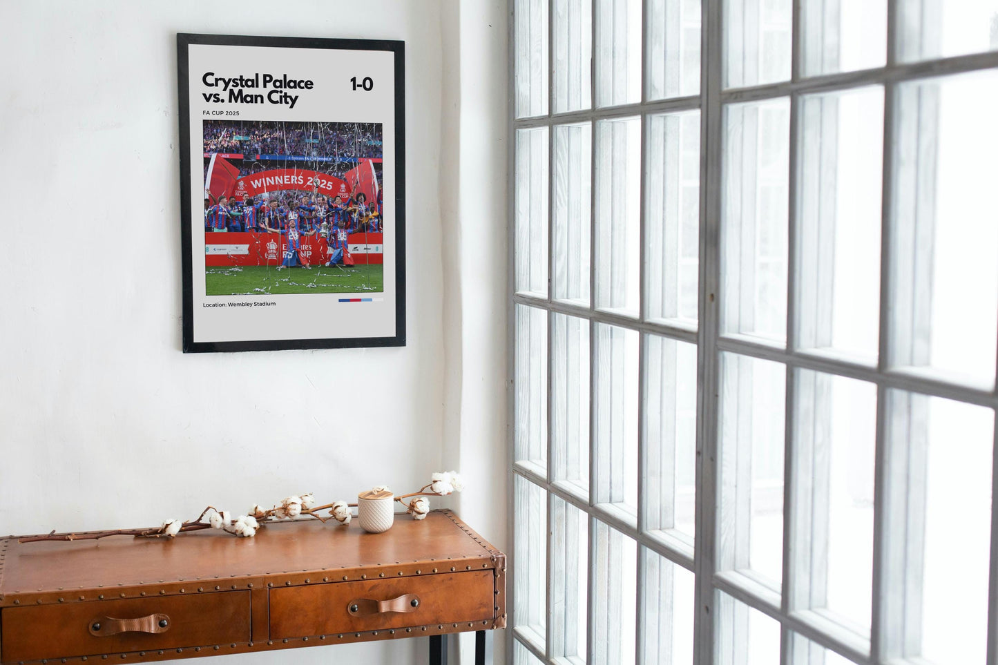 Crystal Palace FA Cup 2025 Winners Poster