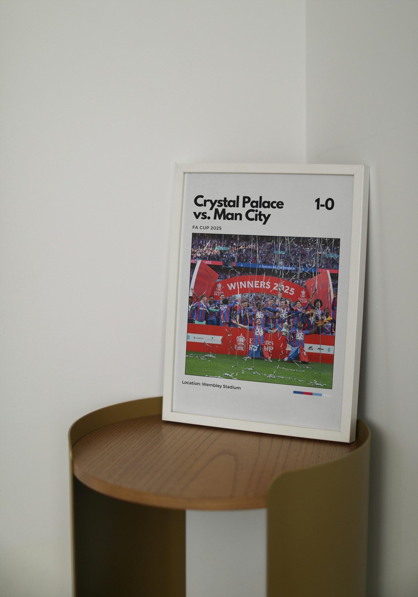 Crystal Palace FA Cup 2025 Winners Poster
