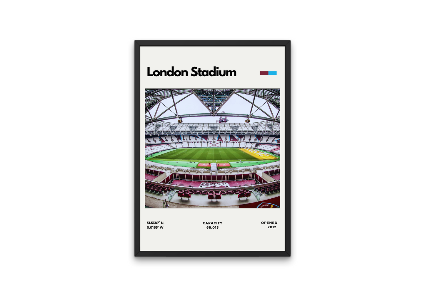London Stadium Poster - Home of West Ham United