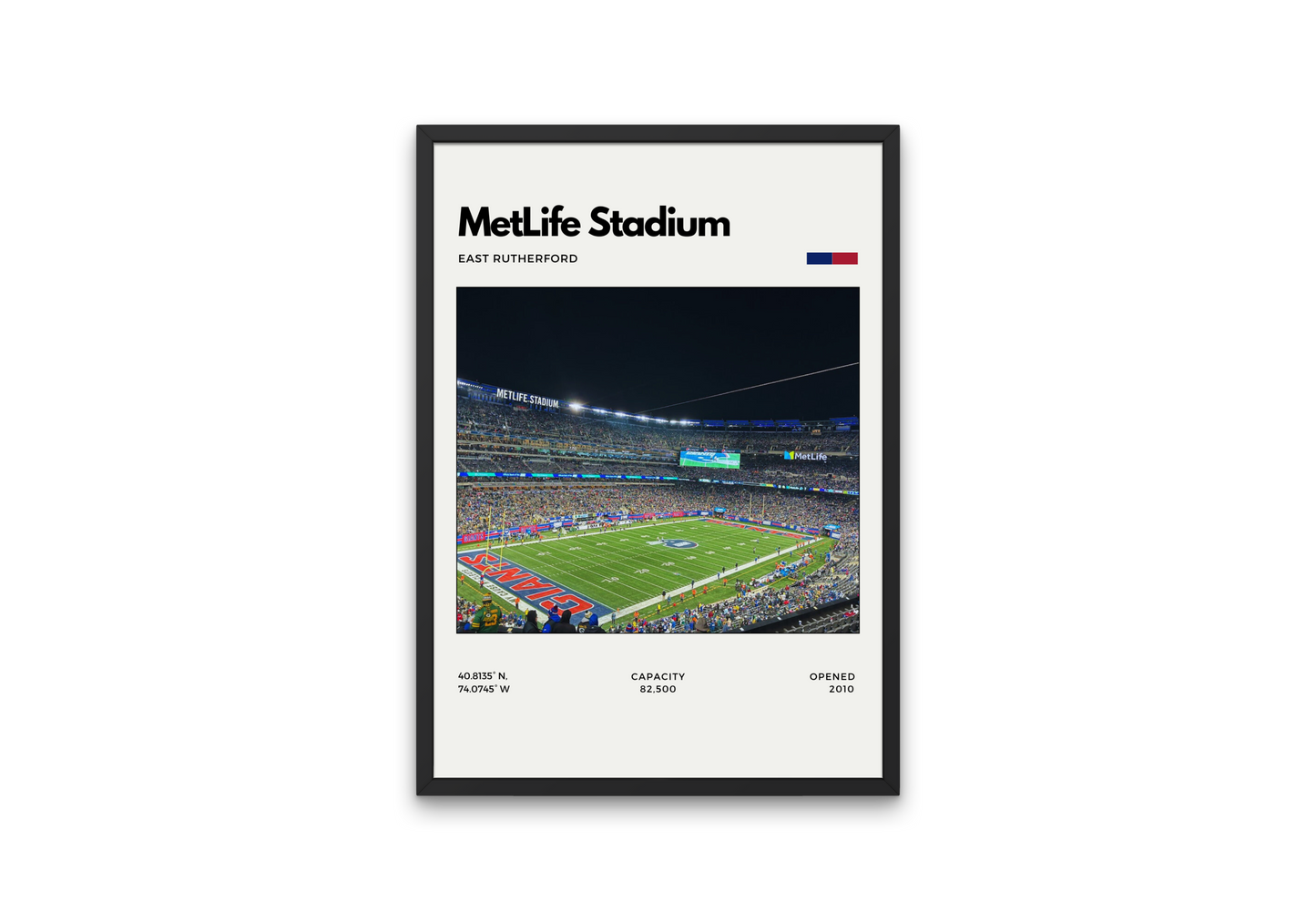 MetLife Stadium Poster - Home of the New York Giants