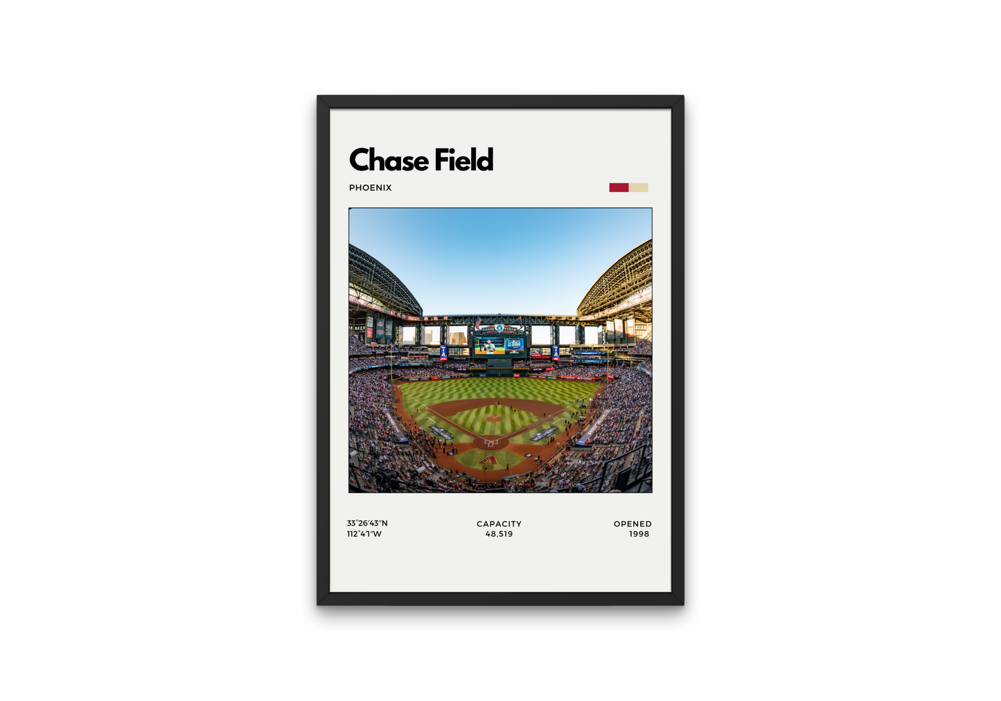Chase Field Poster - Home of the Arizona Diamondbacks