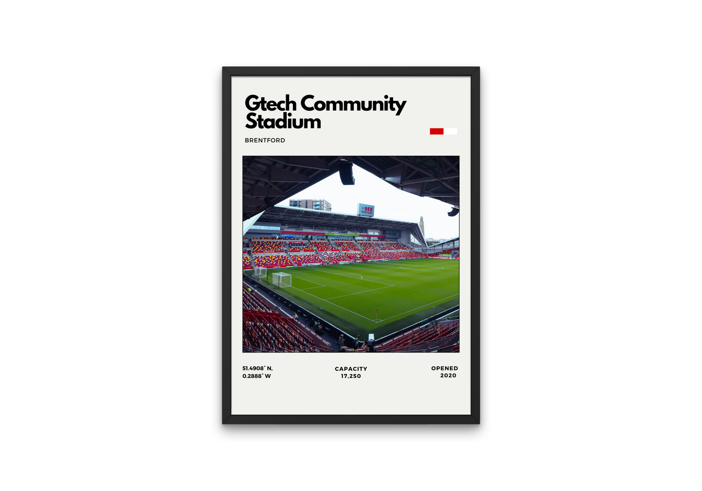 Gtech Community Stadium Poster - Home of Brentford Football Club