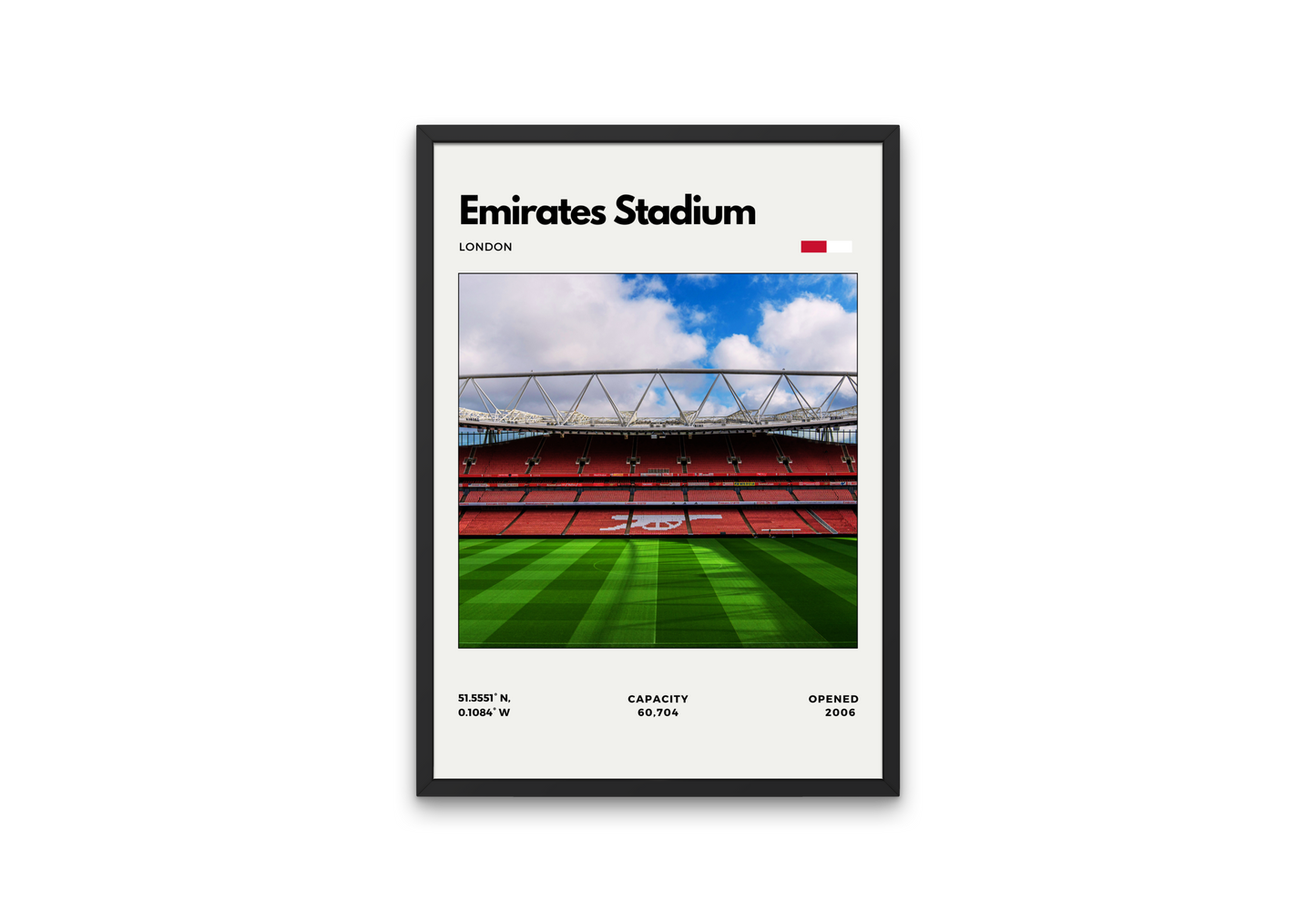 Emirates Stadium Poster – Home of Arsenal FC