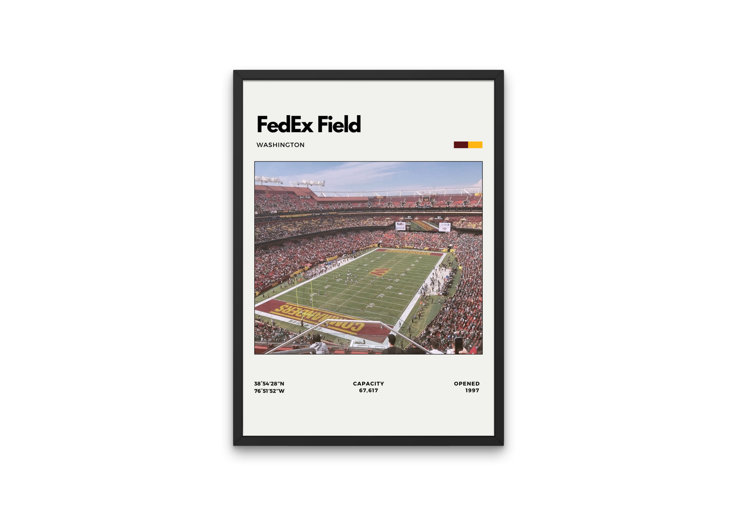 FedEx Field Poster - Home of Washington Commanders