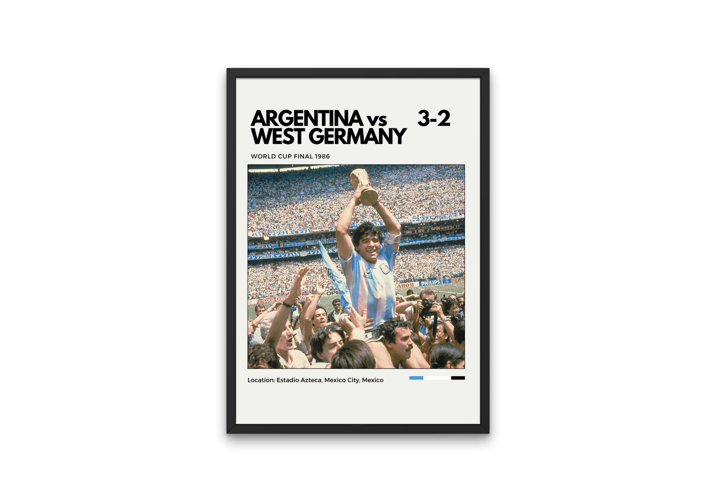 Argentina vs West Germany 1986 World Cup Final Poster