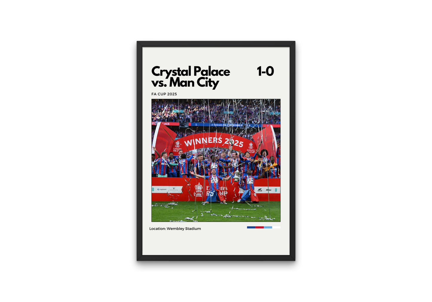 Crystal Palace FA Cup 2025 Winners Poster