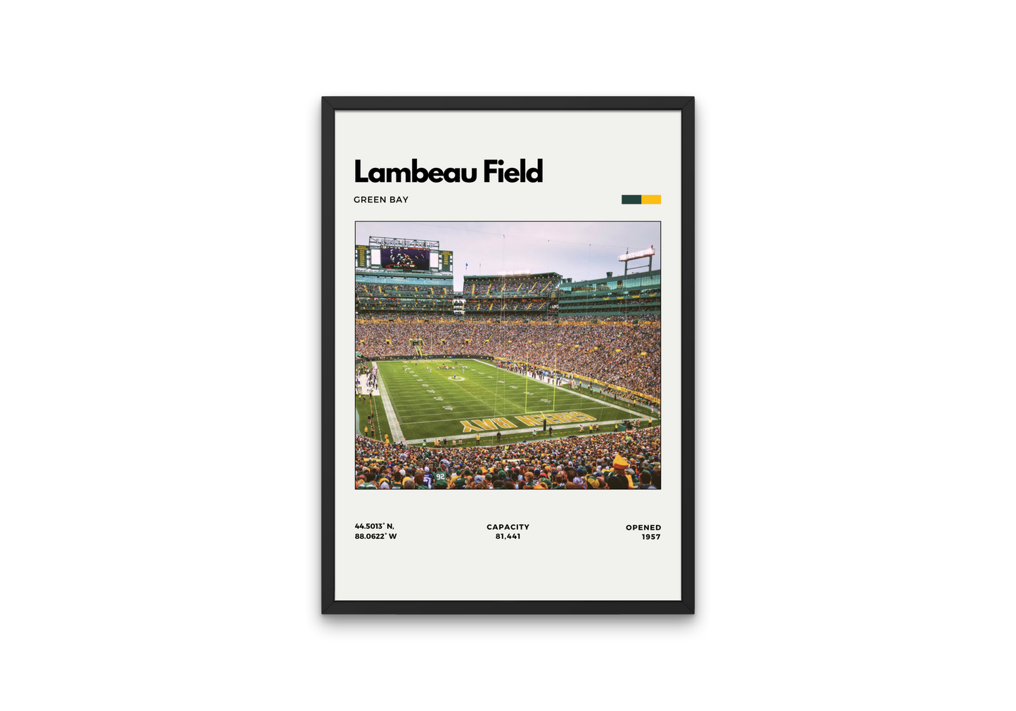 Lambeau Field Poster – Home of the Green Bay Packers