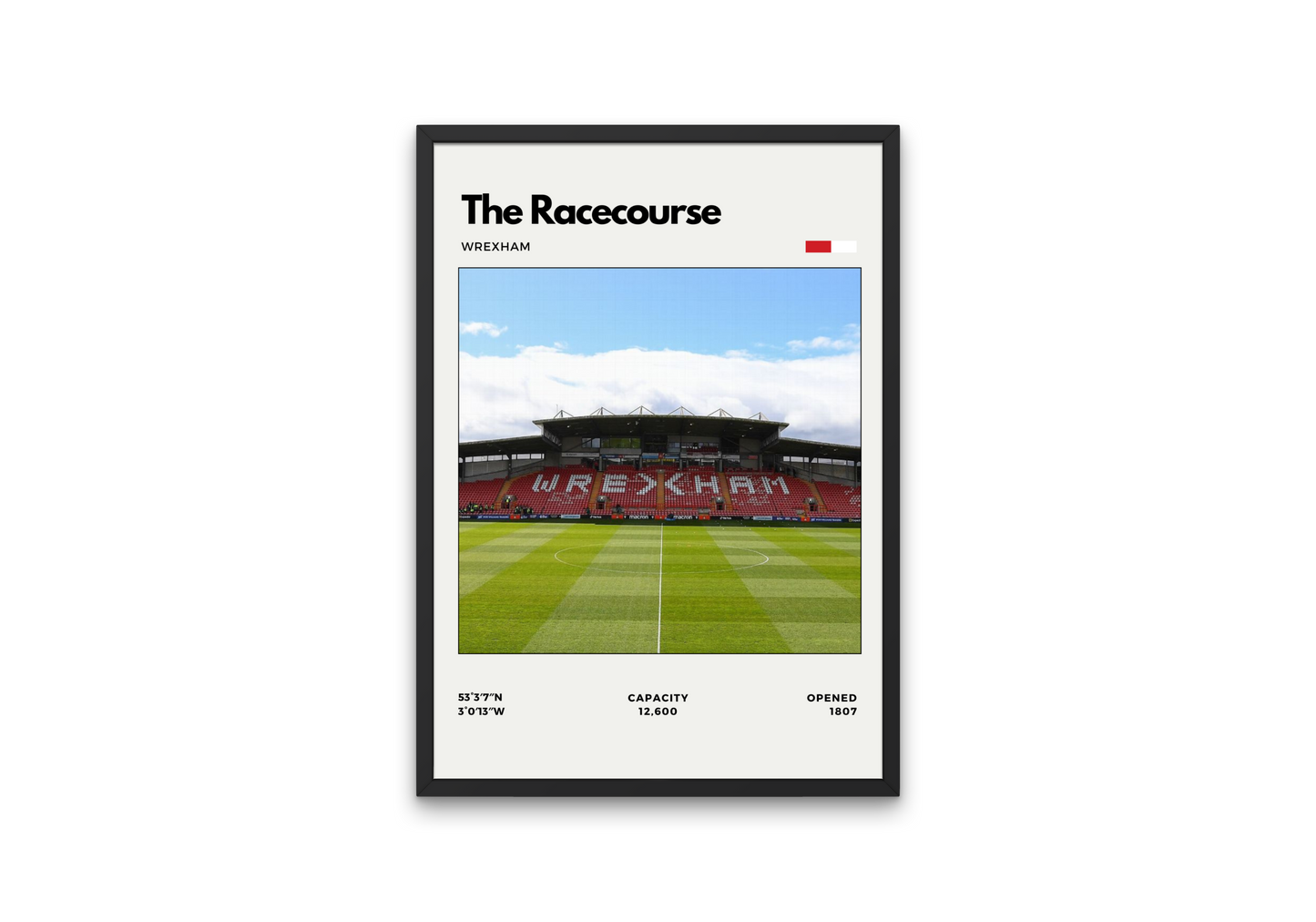 The Racecourse Stadium Poster – Home of Wrexham AFC