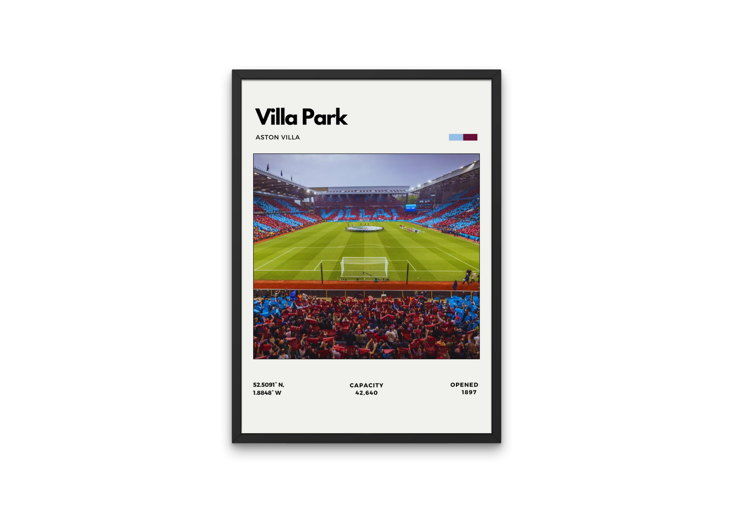 Villa Park Poster - Home of Aston Villa Football Club