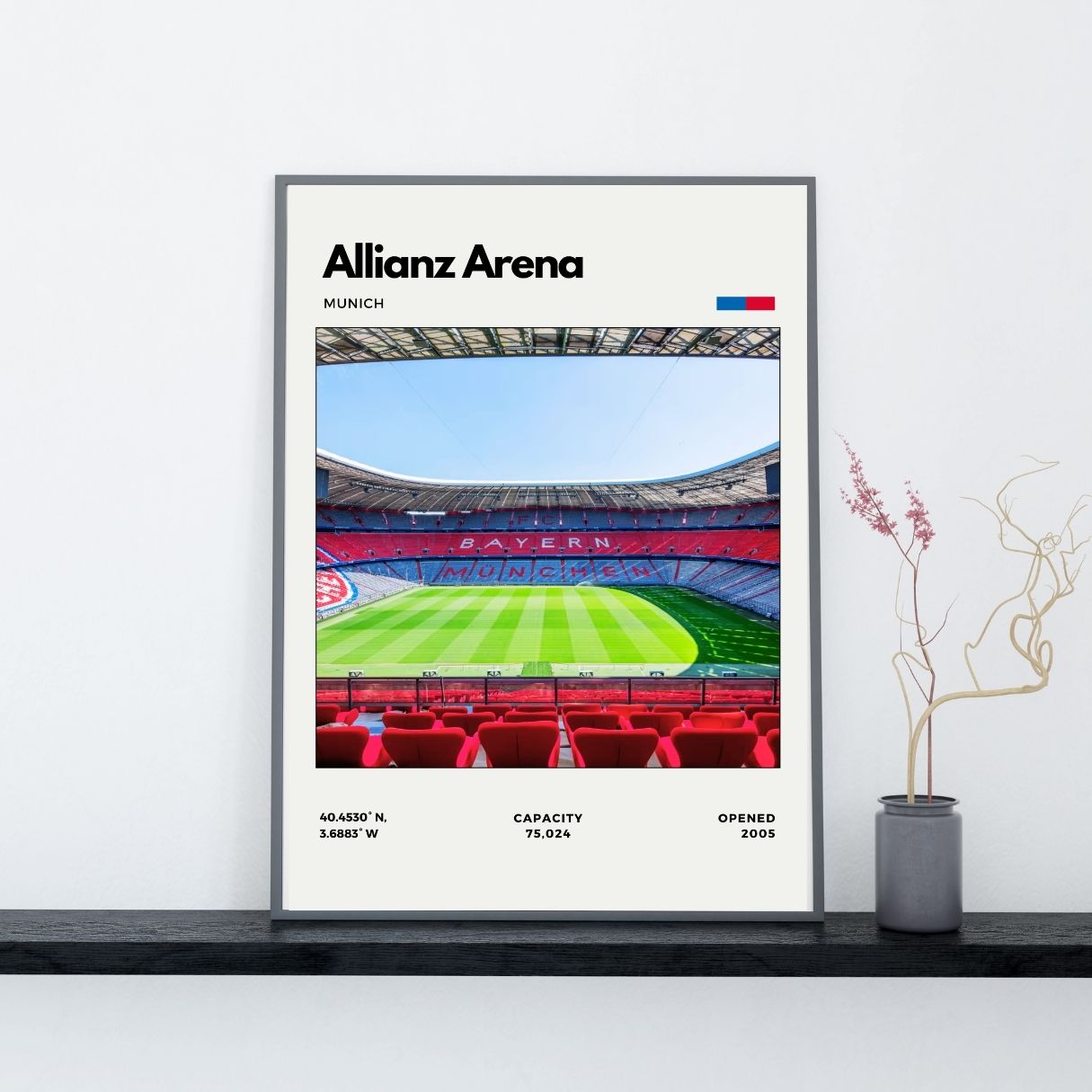 Framed Poster Of Allianz Arena