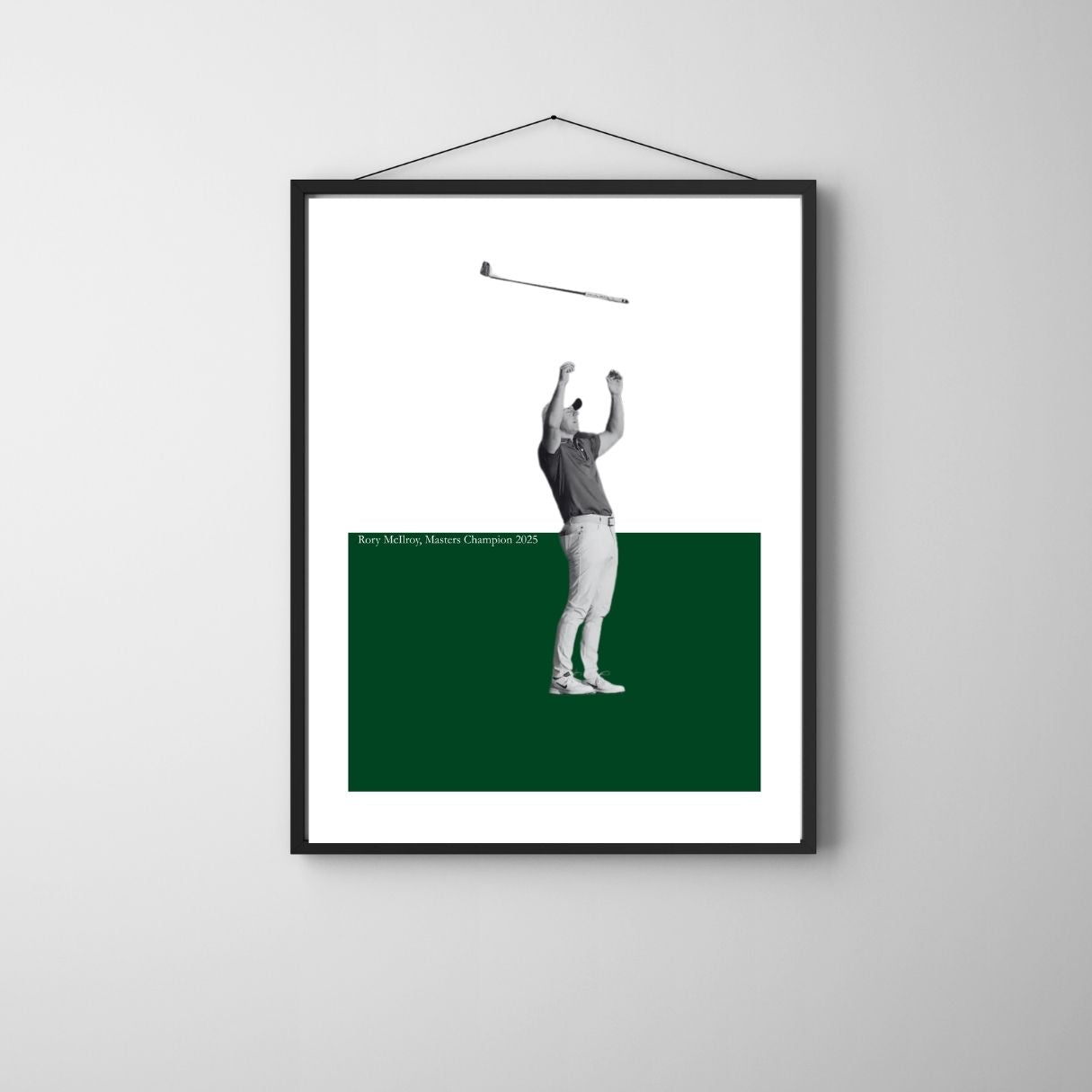 Framed Poster Of Rory McIlroy at the Masters 2025