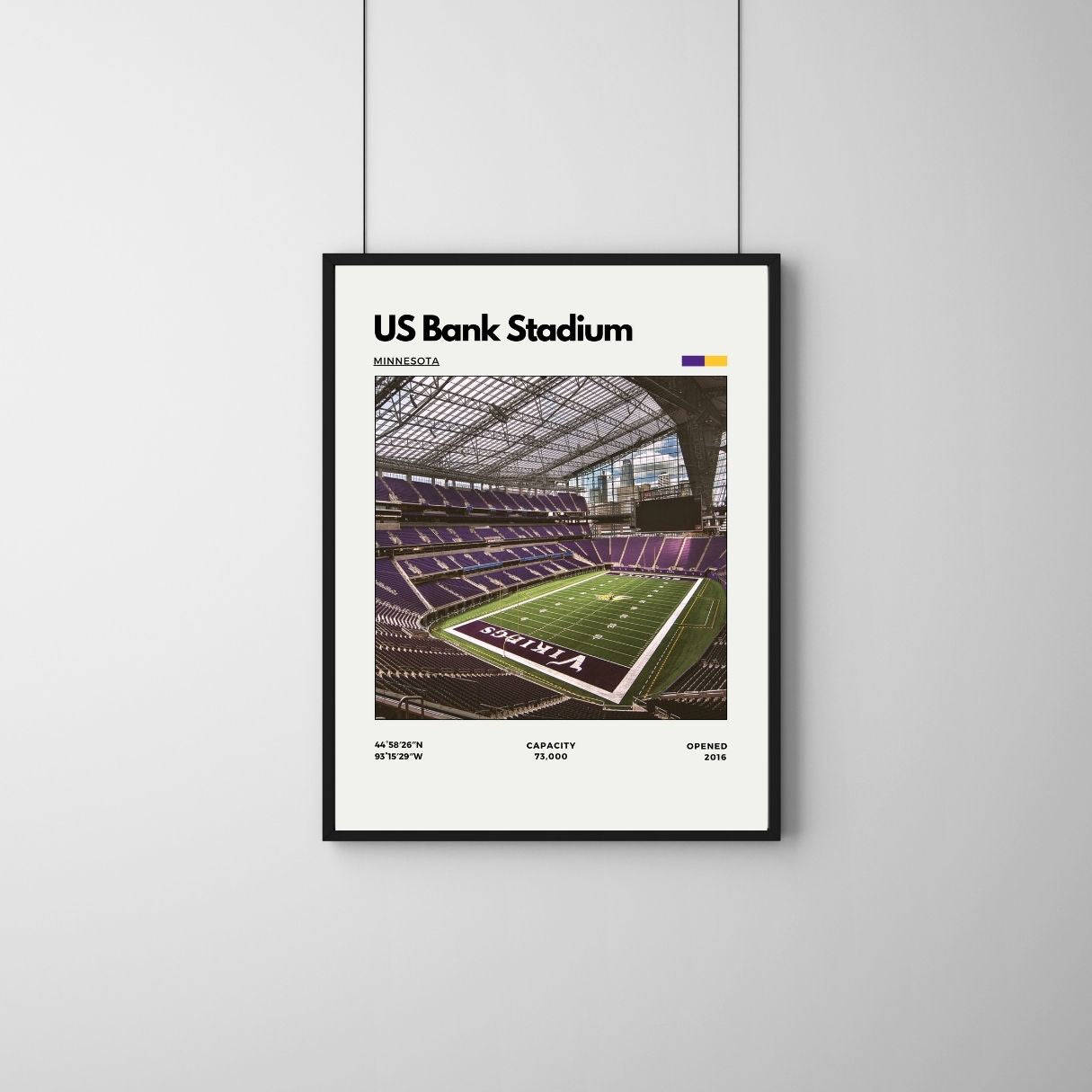 Framed Poster Of US Bank Stadium 