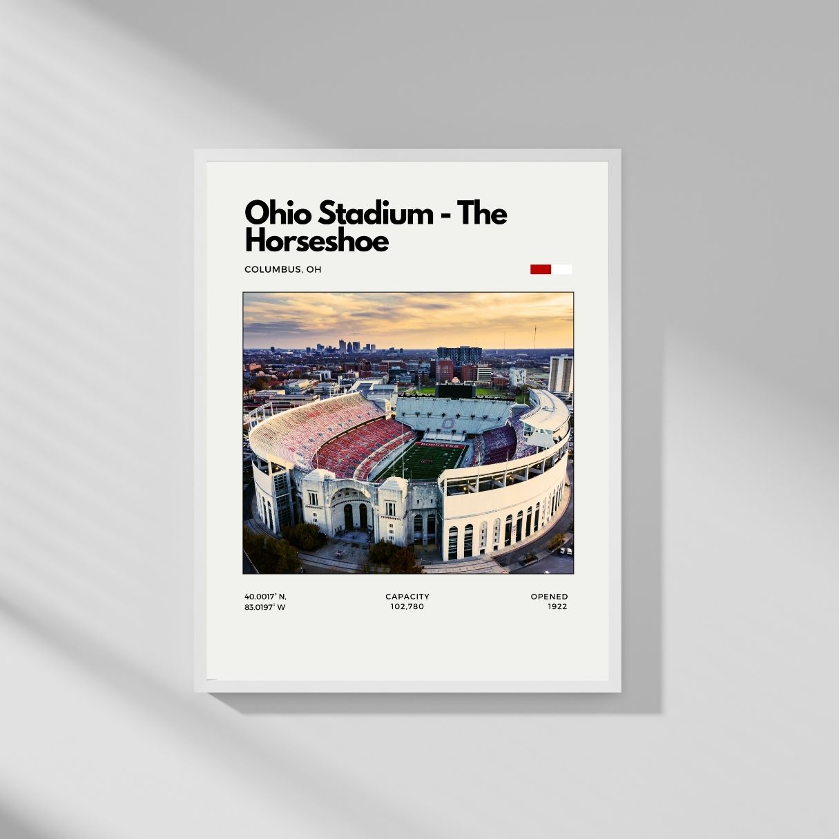 Framed Photo of Ohio Stadium - The Horseshoe
