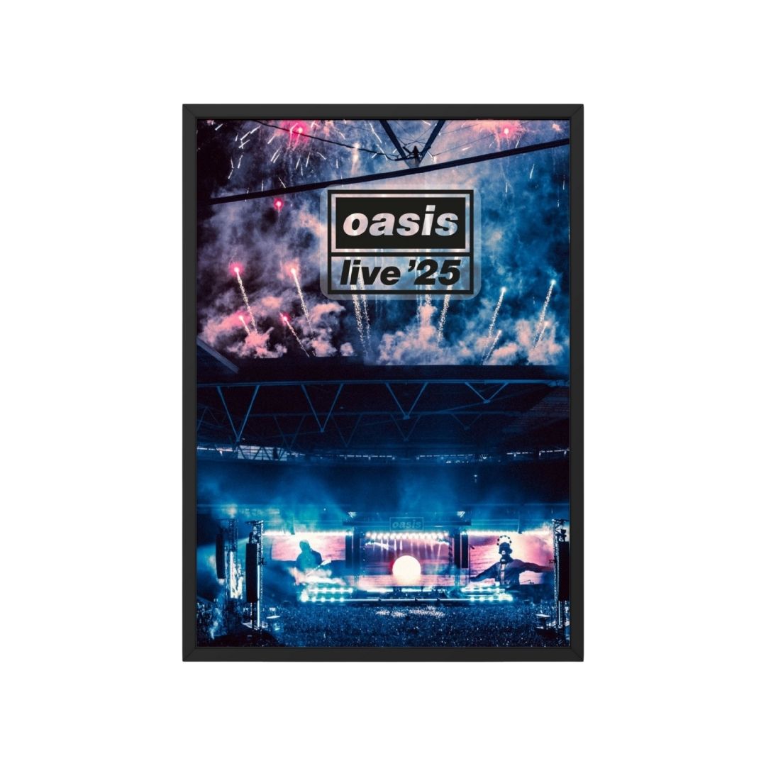 Oasis Live 25 Concert Poster. Wembley July 2025