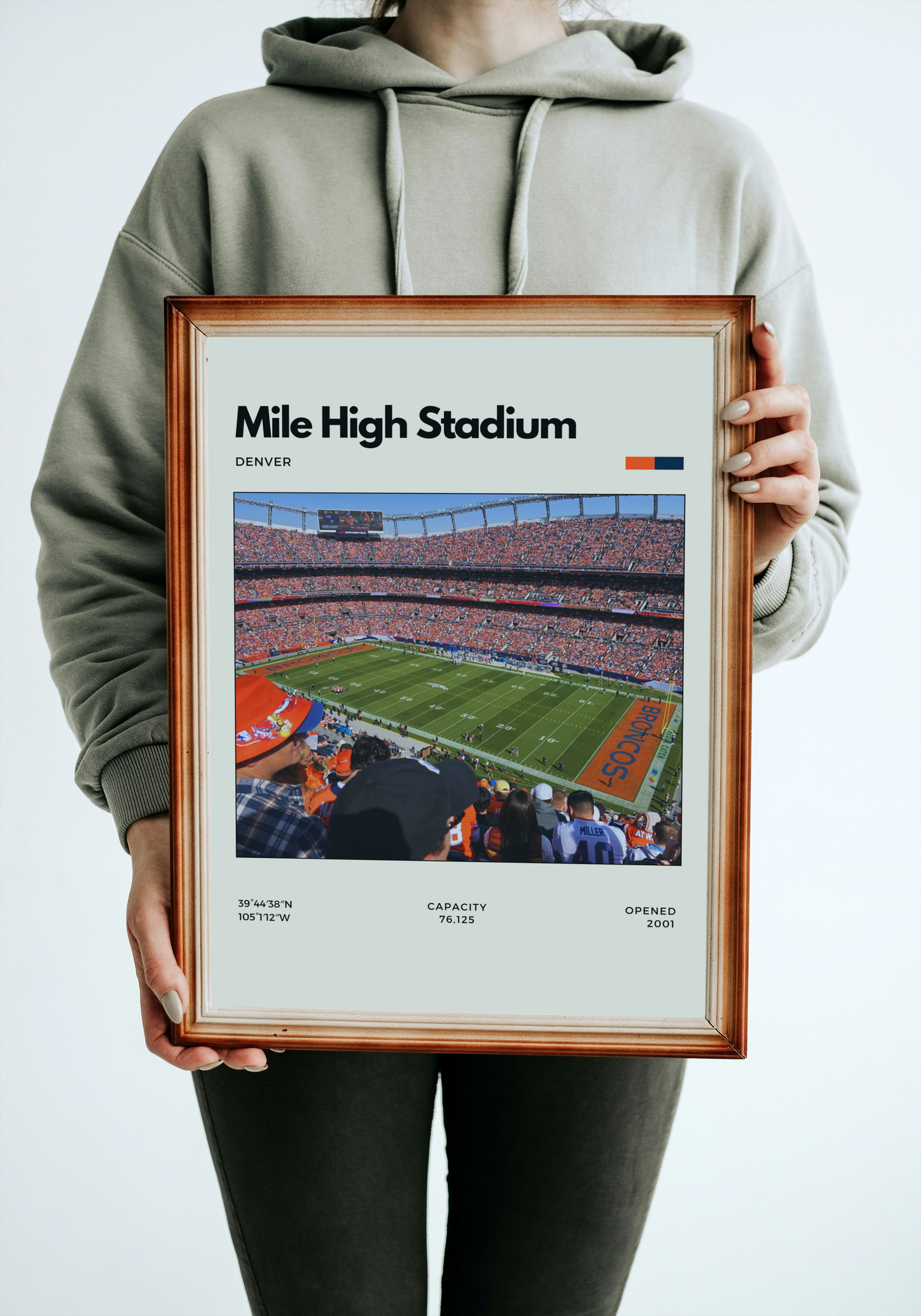 Mile High Stadium Poster – Home of The Denver Broncos