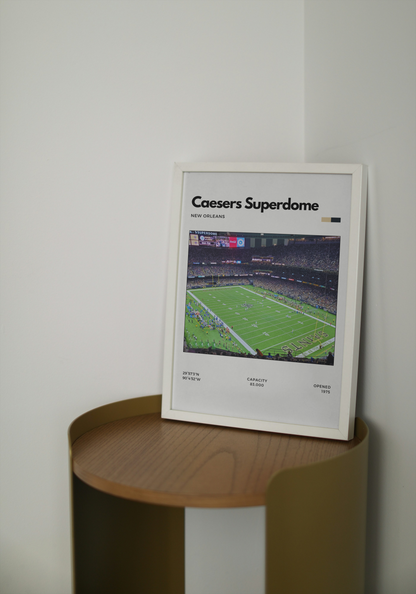 Caesars Superdome Poster - Home of New Orleans Saints