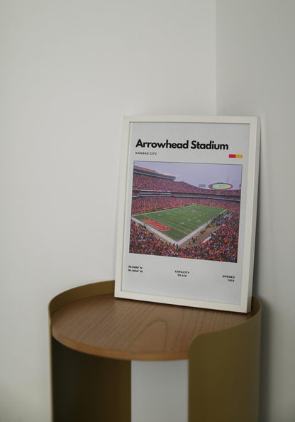 Arrowhead Stadium Poster - Home of the Kansas City Chiefs