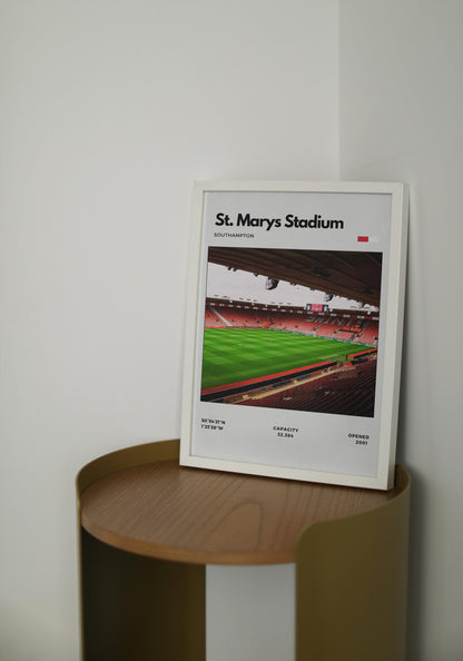 St Mary's Stadium Poster - Home of Southampton Football Club
