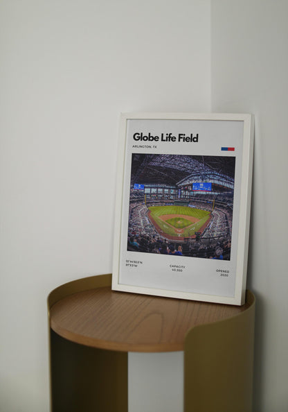 Globe Life Field Poster - Home of the Texas Rangers