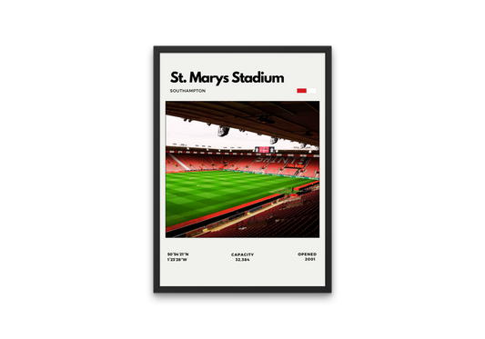 St Mary's Stadium Poster - Home of Southampton Football Club