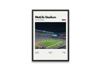 MetLife Stadium Poster - Home of the New York Giants