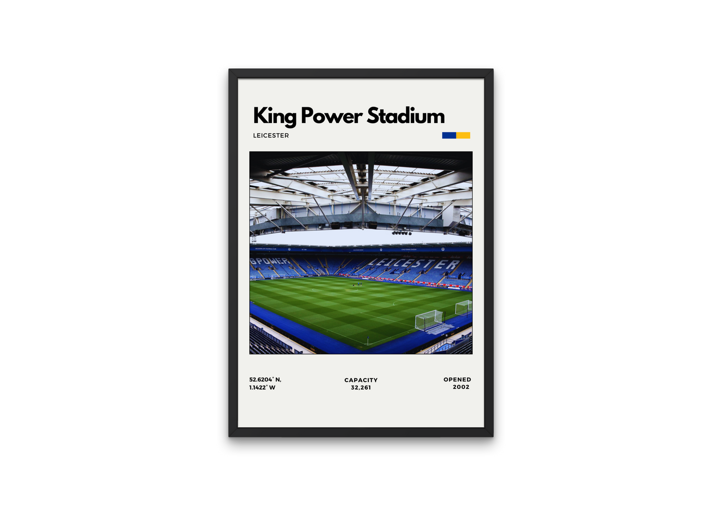 King Power Stadium Poster - Home of Leicester F.C.