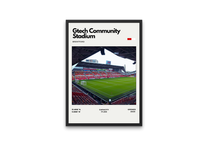 Gtech Community Stadium Poster - Home of Brentford Football Club