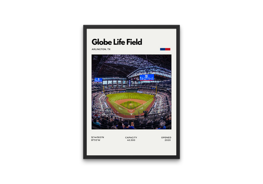 Globe Life Field Poster - Home of the Texas Rangers