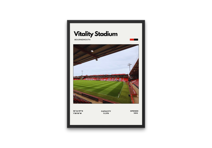 Vitality Stadium Poster - Home of Bournemouth Football Club