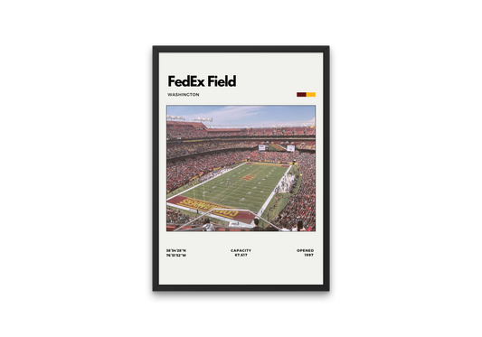 FedEx Field Poster - Home of Washington Commanders