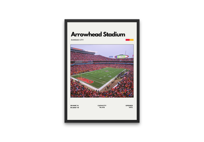 Arrowhead Stadium Poster - Home of the Kansas City Chiefs