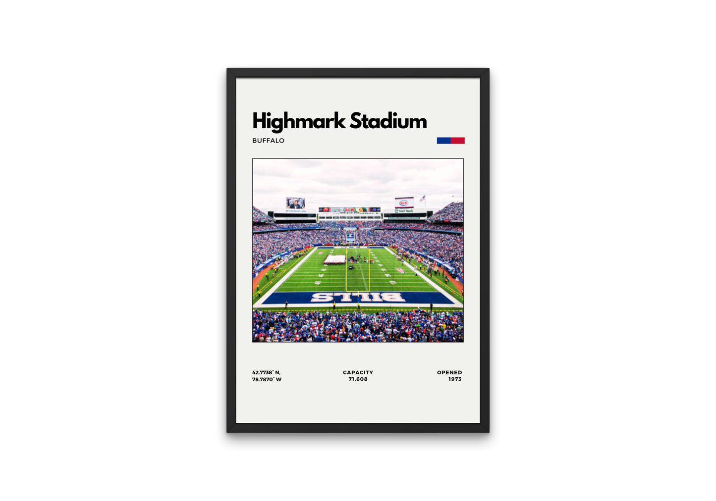 Highmark Stadium Poster – Home of Buffalo Bills