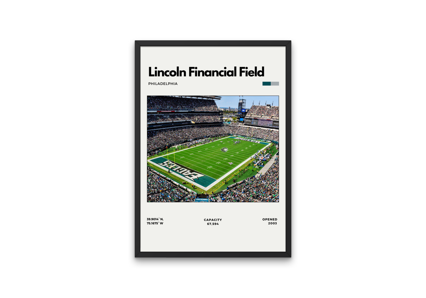 Lincoln Financial Field Poster – Home of the Philadelphia Eagles