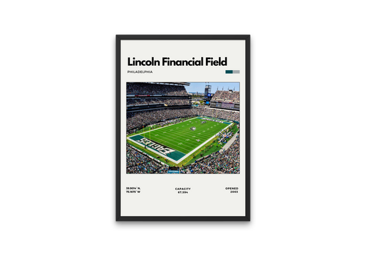 Lincoln Financial Field Poster – Home of the Philadelphia Eagles