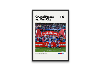 Crystal Palace FA Cup 2025 Winners Poster