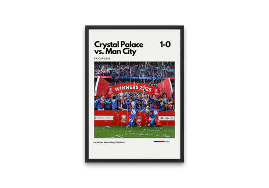 Crystal Palace FA Cup 2025 Winners Poster
