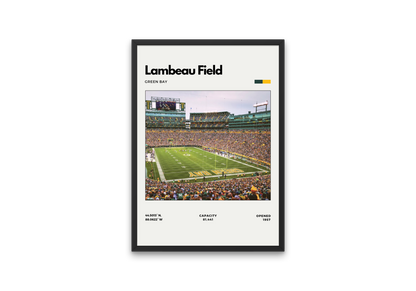 Lambeau Field Poster – Home of the Green Bay Packers