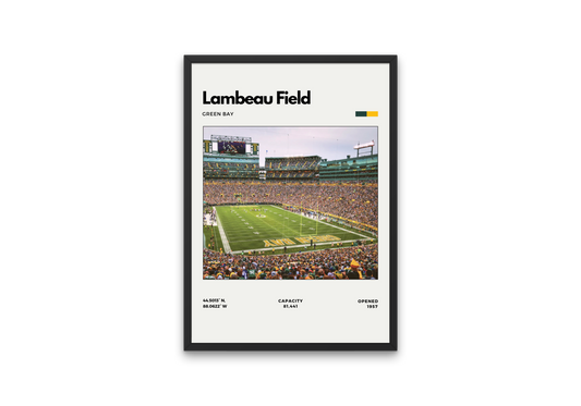 Lambeau Field Poster – Home of the Green Bay Packers