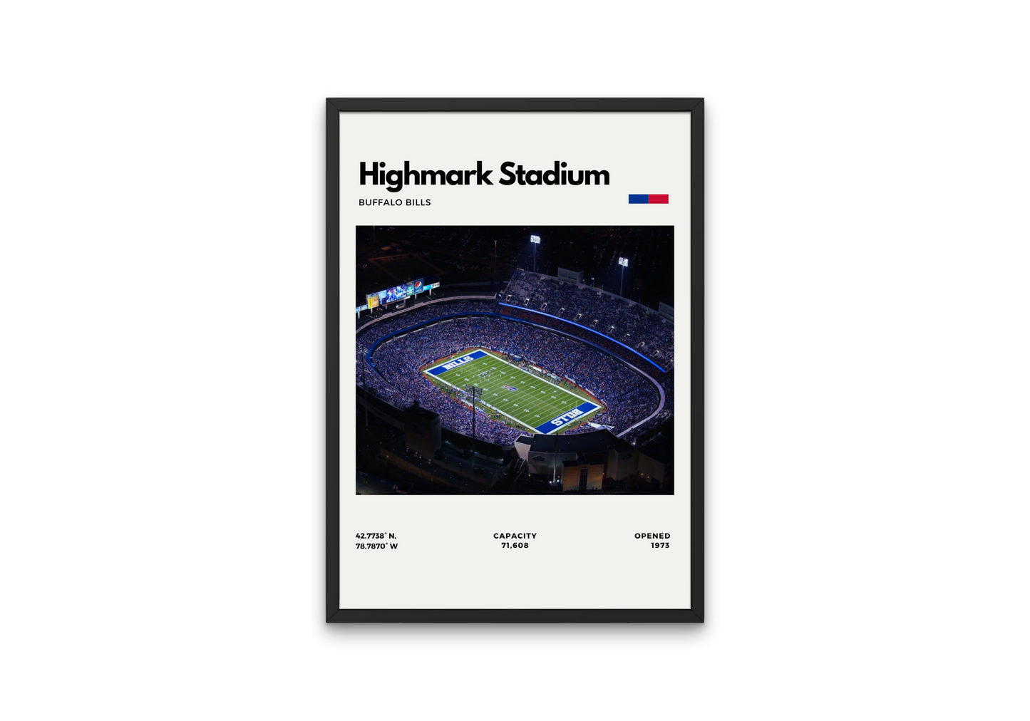 Highmark Stadium Framed Poster