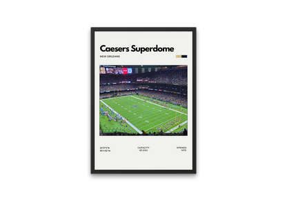 Caesars Superdome Poster - Home of New Orleans Saints