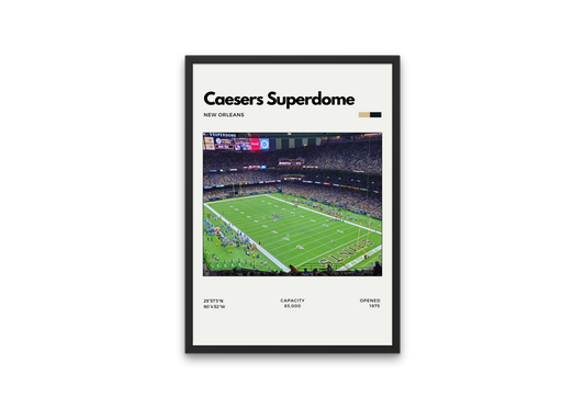 Caesars Superdome Poster - Home of New Orleans Saints