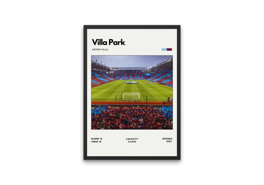 Villa Park Poster - Home of Aston Villa Football Club